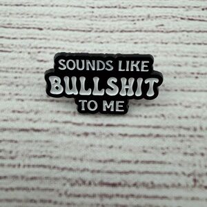 Black and White Statement Pin